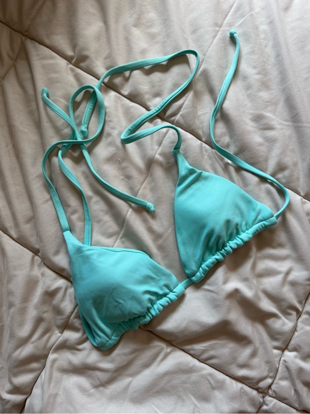 Midori Mint Green Triangle Bikini Top